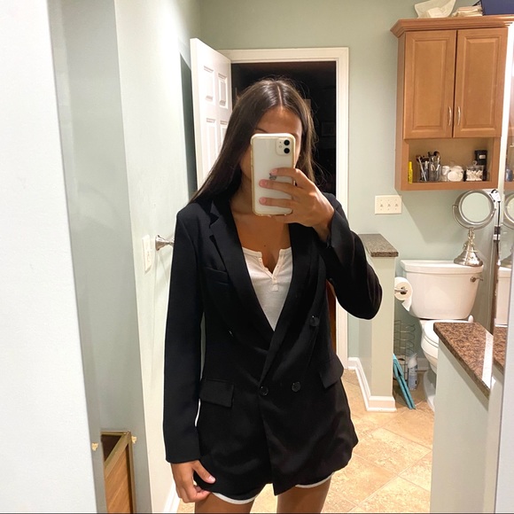 SOLD Zara Black Jacket Blazer Women’s Size Small - Picture 8 of 9